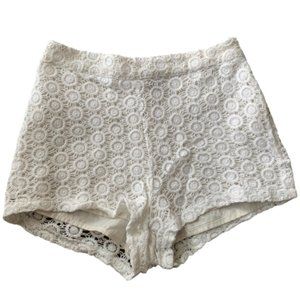Forever 21 White Lace Shorts